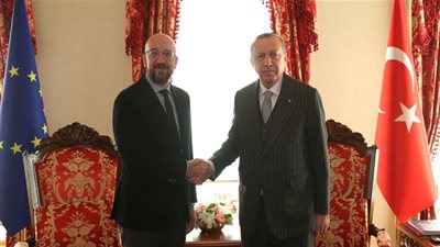 أردوغان وميشال يدعوان إلى خفض حدة التوتر بالشرق الأوسط