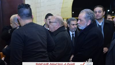 صلاح عبدالله أبرز الحضور في عزاء والد إيهاب توفيق