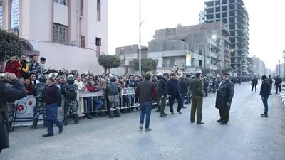 استقبال حافل للبابا تواضروس بمطرانية أخميم