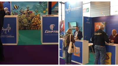 إقبال كبير على جناح مصر في معرض سياحة الغوص بباريس 