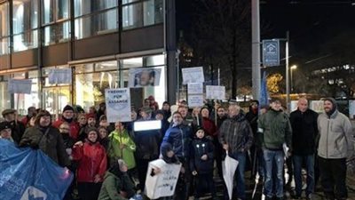 إحدى منظمات الوقفة ضد أردوغان بألمانيا: يشبه السرطان.. ويجب استئصاله