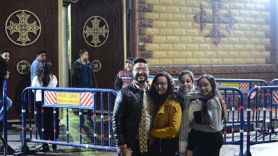 13 صورة ترصد مظاهر احتفال أقباط بورسعيد بعيد الغطاس