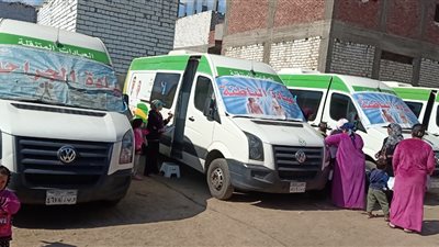 فحص 2116 مريضًا في قافلة طبية بالمنيا