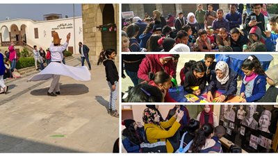 تنورة ومسرح للأطفال في احتفالات عيد الشرطة بالقلعة (صور) 