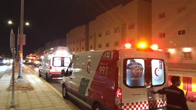 إصابة 19 شخصاً جراء حريق داخل عمارة سكنية بالرياض