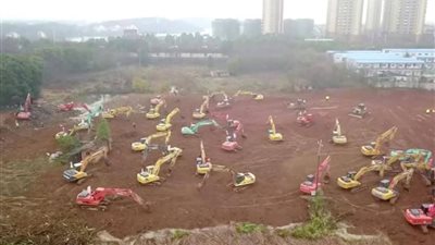 في 10 أيام.. الصين تبني مستشفى لمواجهة فيروس كورونا (صور)