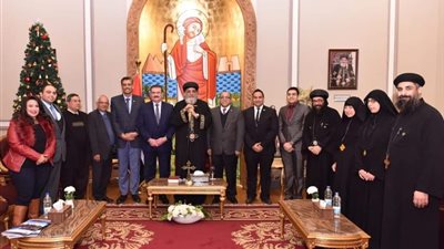 البابا تواضروس يستقبل وفد نقابة المهندسيين 