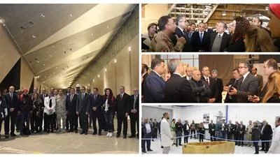 وزير الإعلام وكبار الكتاب يزورون المتحف المصري الكبير