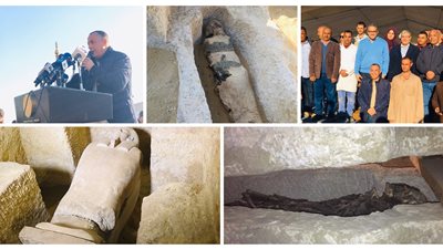 90 تابوت و10 آلاف تمثال و35 مقبرة اكتشافات تونا الجبل في 3 مواسم أثرية