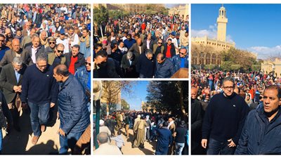 أهالى المنيا يستقبلون وزير السياحة والآثار بالبقيع الثاني