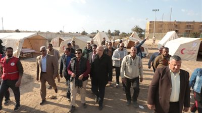 محافظ بني سويف: معسكر التدريب العملي لمجابهة الأزمات والكوارث (صور)