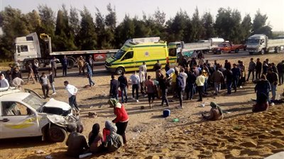 بالأسماء.. مصرع وإصابة 5 أشخاص في حادثين في الإسماعيلية 