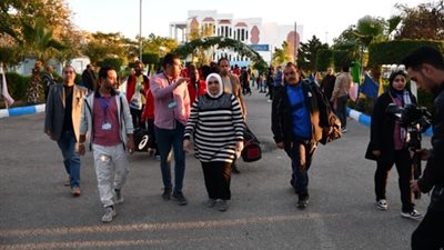 رئيس جامعة قناة السويس تستقبل وفود الجامعات المصرية 