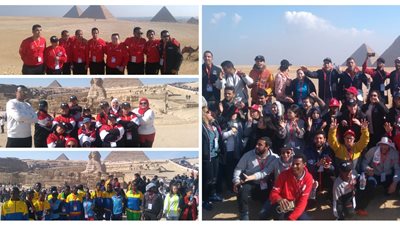 وفد الألعاب الإقليمية الأفريقية: حققنا حلمنا بزيارة الأهرامات