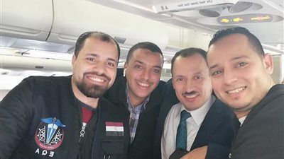 ننشر صور طاقم التمريض المتجه إلى الصين لإجلاء المصريين