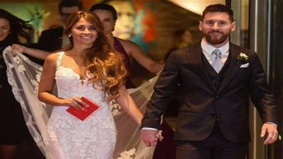 زوجة ميسي تتحول إلى ملاكمة (صورة)