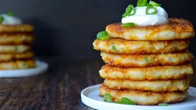 طريقة تحضير بان كيك بالجبن والتفاح 