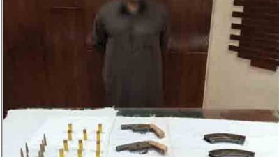 ضبط تاجر أسلحة نارية بالجيزة