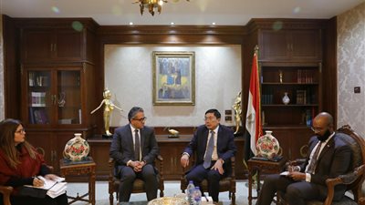 العناني يستقبل سفير سنغافورة بالقاهرة لبحث التعاون الأثري