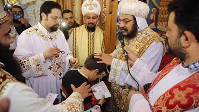 رسامة 120 شماسا في احتفالات إيبارشية سمالوط بشهداء ليبيا