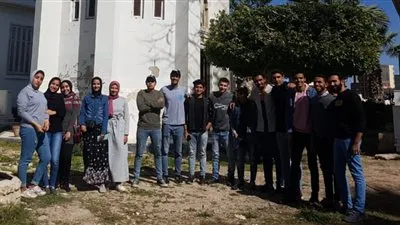 إزالة المخلفات من منطقة كوم الناضورة الأثرية بالإسكندرية