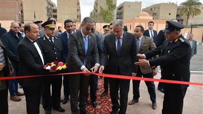 محافظ الفيوم يفتتح تطوير قسم مرور أبشواي 