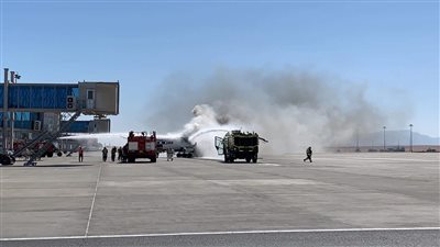 شاهد.. السيناريو الأخير لتجربة الطوارئ بمطار الغردقة الدولي (صور)