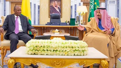 خادم الحرمين يستقبل رئيس غينيا ويعقدان جلسة مباحثات