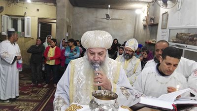 أسقف مغاغة يترأس قداس ثالث أيام صوم يونان