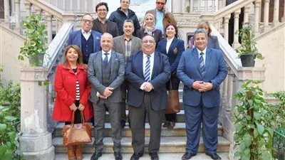 وزيرا التعليم العالى المصري والإماراتي يزوران جامعة حلوان