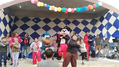 دير الملاك في المنيا يحتفل بعيد النور