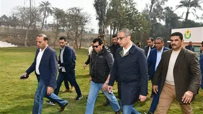 وزير الشباب ومحافظ الفيوم يتفقدان أعمال تطوير مخيم الكشافة 