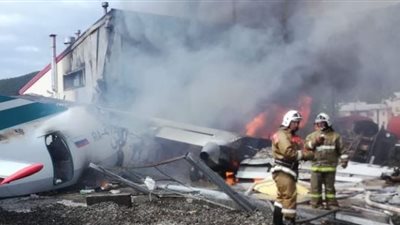 هبوط اضطراري لطائرة روسية في مدينة ماغادان