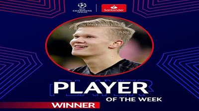 رسميًا.. هالاند لاعب الأسبوع في دوري أبطال أوروبا