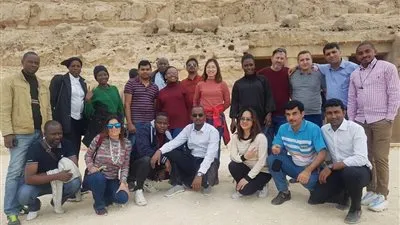 وفد سياحي أفريقي يزور منطقة بني حسن الأثرية في المنيا