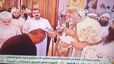 البابا تواضروس يسيم كهنة جدد بوادي النطرون 