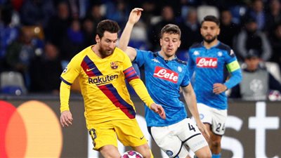 موعد مباراة برشلونة ونابولي في إياب دور الستة عشر من بطولة دوري أبطال أوروبا