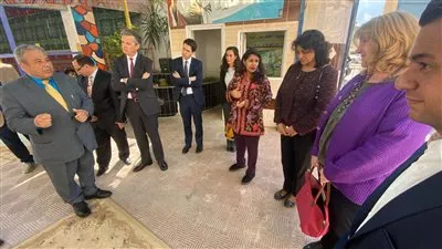 السفير البريطاني من المنيا يشيد بمتدربي مشروع التراث الشعبي القبطي بالمنيا (صور) 