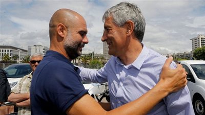 المحادثة الغريبة بين كيكي سيتين وجوارديولا قبل الكلاسيكو