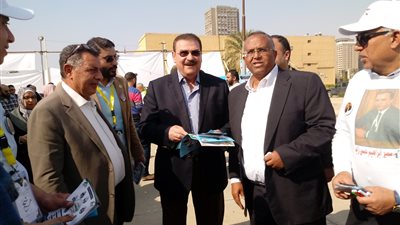 نقيب المهندسين يصل أرض المعارض لمتابعة انتخابات التجديد النصفي