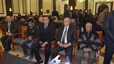 أحمد موسى وأحمد عز في عزاء مبارك (صور)