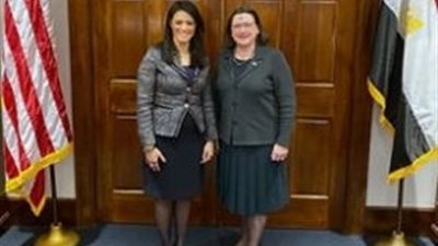 وزيرة التعاون الدولى تبحث مع نائب وزير الخزانة لأمريكى تعزيز الشراكة الاقتصادية