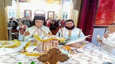 مطران إيبارشية سوهاج يفتتح شهر القديس يوسف البتول بالجلاوية 