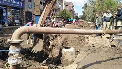 انتهاء مشكلة الصرف الصحي بقرية محلة موسى في كفرالشيخ