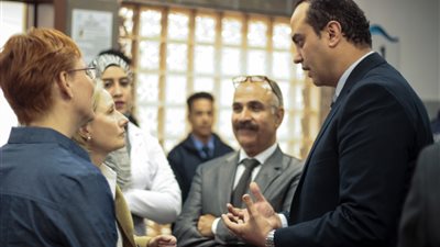 وفد إنجليزي يزور مستشفيات التأمين الصحي الشامل ببورسعيد (صور)