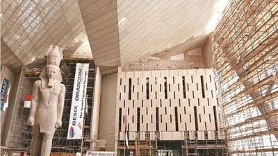 مدير الترميم بالمتحف الكبير: نستعد لوضع مسلة ليس لها مثيل بالعالم