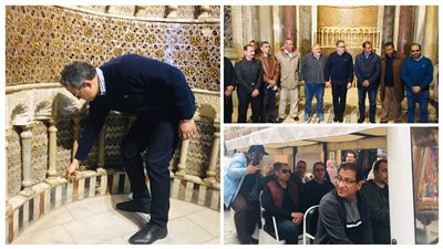 جولة تفقدية لوزير السياحة والآثار في شارع المعز بعد توقف الأمطار