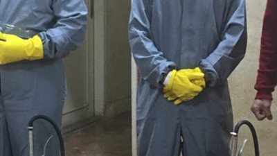 تطهير وتعقيم الدواوين والمصالح بالبحيرة كإجراء احترازي بسبب كورونا (صور)