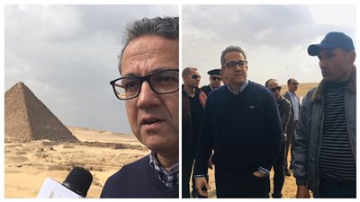 تفاصيل أول جولة لوزير السياحة في مطعم منطقة الهرم الأثرية (فيديو) 