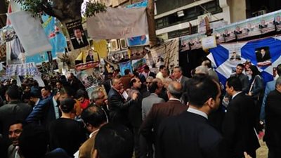 استمرار توافد محامي جنوب الجيزة على اللجان الانتخابية (صور)